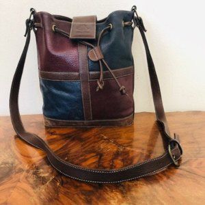 Prego Italian leather purse cinch bag